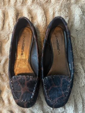 Matisse Leopard-Print Slip-On Loafers in Brown and Black